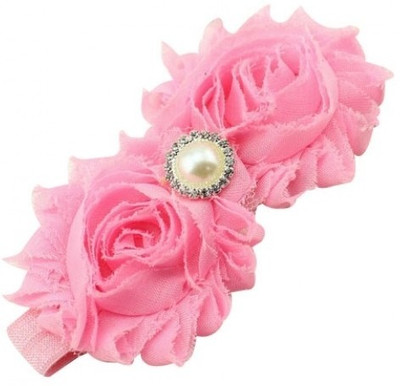 

NeedyBee Soft with Chiffon Flower Bunch Head Band(Light Pink)