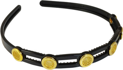 

Ammvi Creations Badges Tiny Teeth for Women Hair Band(Black)