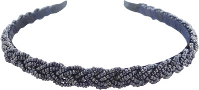 Vogue Hair Accessories Limited Edition Braid Beaded Fancy Party Hair Band(Blue)