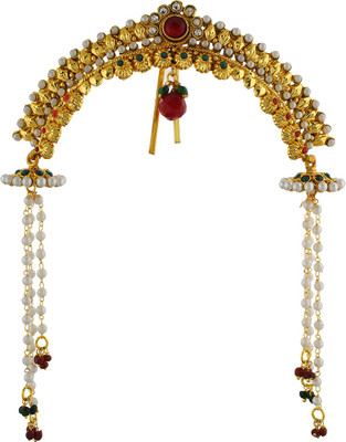 

Vama Fashions Gold Plated Traditional Hair Pin(Multicolor)