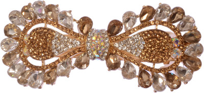 Mansiyaorange party Wedding casual wear fancy Golden pin accessories Hair Clip(Copper)
