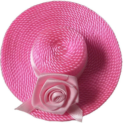 

Viva Fashions Rolled Up Rose Hat Hair Clip(Pink)