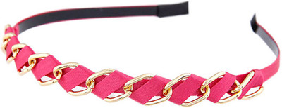 

Young & Forever Weave Hair Band(Gold, Pink)