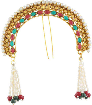 

Anuradha Art Designer Hair Pin(Maroon, Green)