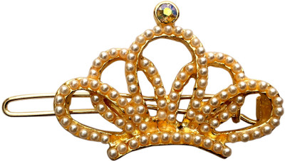 

B-Fashionable Crown Wire Clasp Hair Pin(Gold)