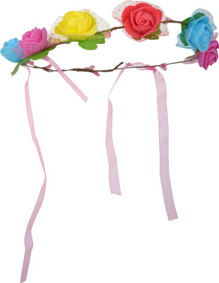 

Sagunya floral tiara Head Band(Multicolor)