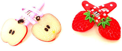

Achal hair clip set Tic Tac Clip(Beige, Red)