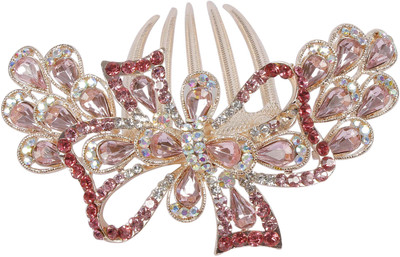 

Muchmore Party Wear For Woman & Girls Hair Clip(Pink)