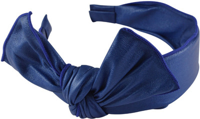 

Sarah Wide Bow Hair Band(Blue)