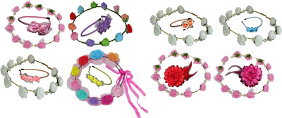 

Twinkle Glam FloraNFashion Hair Band Hair Accessory Set(Multicolor)