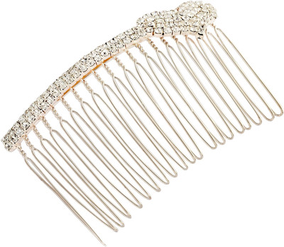 

20 Dresses Cupids Diamond Heart Hair Clip(White)