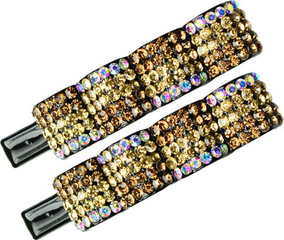 

Glitters Online Golden Colour American Diamond Hair Clip(Gold)