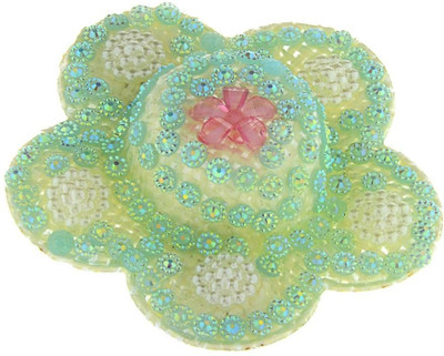 

The Ethnic Wears Handcrafted Hair Clip(Green)