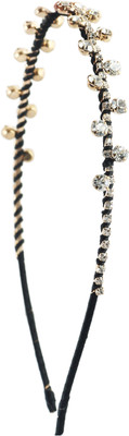

20 Dresses Shining Starry Hair Band(Black, Gold)