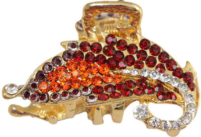 

Taj Pearl Designer Hair Clip(Gold)