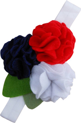 AkinosKIDS Soft cotton Flower Bunch Head Band(Red)