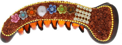 Anuradha Art Stylish Banana Clip(Brown)