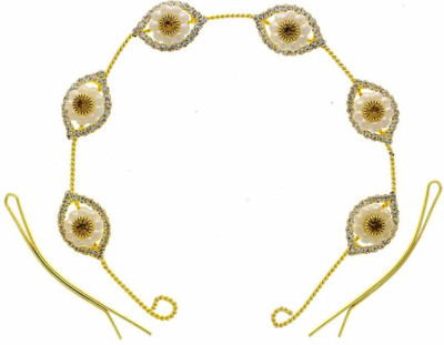 

Anuradha Art ZHB-555 Hair Pin(White, Gold)