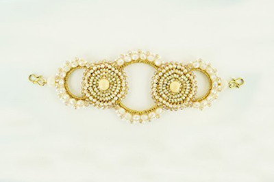 

Pink Pewter Authentic "Hayden" Cream Stretchband Hair Pin(Multicolor)