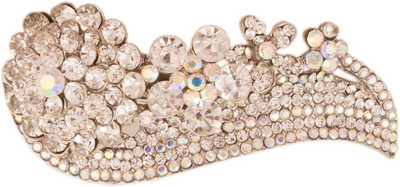 

Grace Jewels Designer Hair Clip(Silver, White)