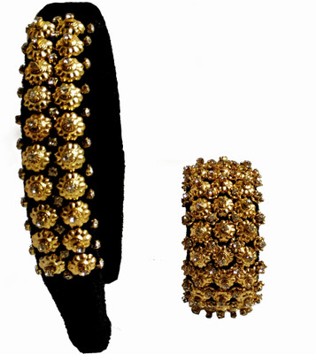 

Angel Wears Hair band set Hair Band(Black, Gold)