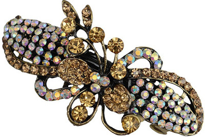 

Taj Pearl Designer Hair Clip(Yellow)