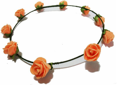 

OPC Floral Tiara Light Orange Color Head Band(Orange)