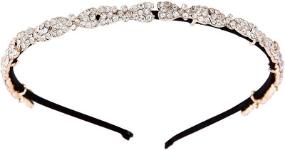 

Pink Rose Princess Charm Hair Band(Black, White)