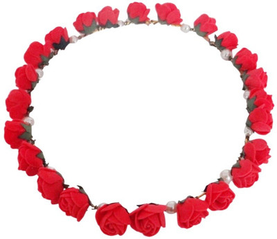 

Vogue New Arrival Light Weight Flower Tiara Hair Accessories Head Band(Red)