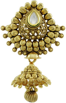 

Orniza Rajwadi Accessories In Pearl Color And Golden Polish Hair Chain(White)