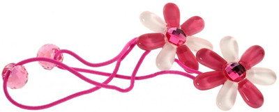 

Trendy Baubles Elastic Band Collection Rubber Band(Pink, White)