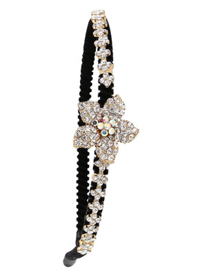 

Pink Rose Princess Charm Hair Band(Gold)