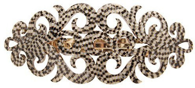 

France Luxe France Luxe Elysee Barrette - Opera Silver Hair Claw(Multicolor)