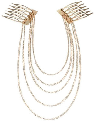 

Young & Forever Multilayer Golden Touch Hair Chain(Gold)