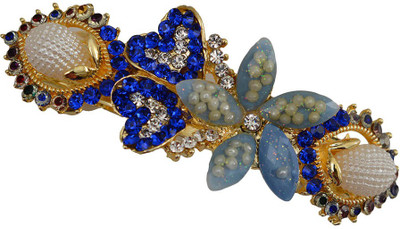 Taj Pearl Designer Hair Clip(Gold)