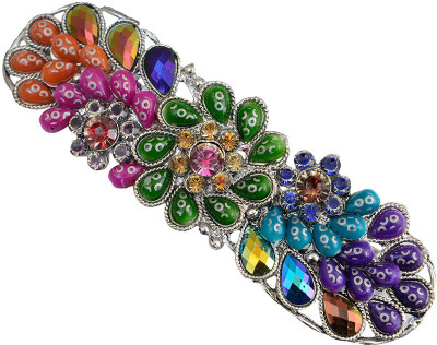 

Taj Pearl Designer Hair Clip(Silver)