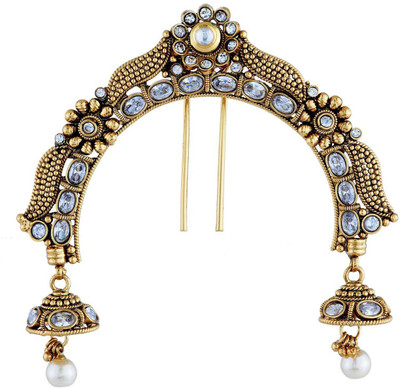 

Satyam Jewellery Nx Brooch Hair Pin(White)