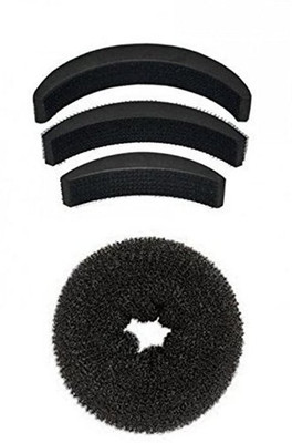 

Majik Combo Of Donut And Puff Hair Accessory Set(Black)