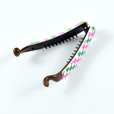 

Sarah Checkered Print Hair Clip(Multicolor)