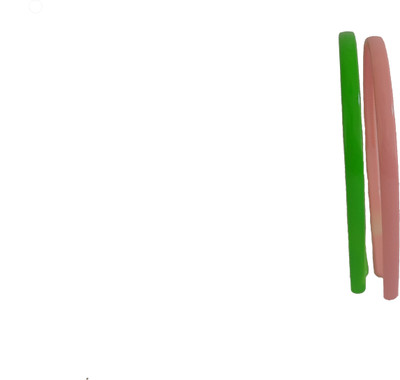 Rigo Green and peach plain headband Head Band(Green)