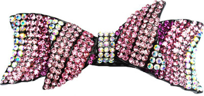 

Glitters Online Pink Colour American Diamond Hair Clip(Pink)