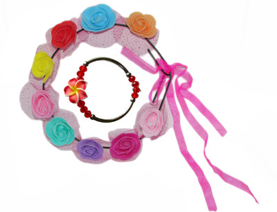 

ASMO Tiara with Bracelet Hair Accessory Set(Multicolor)
