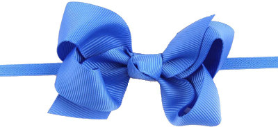 

Bellazaara Ribbon Bow blue Baby Head Band(Blue)
