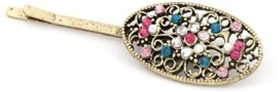 

Crunchy Fashion Contemporary Multicolor Hair Pin(Gold)