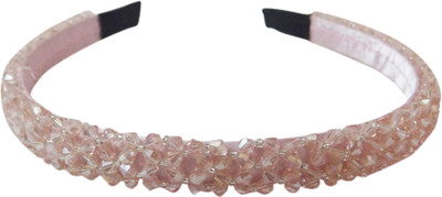

Vogue Hair Accessories Limited Edition Crystal Beaded Fancy Party Hair Band(Pink)