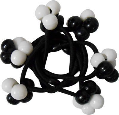 

Adbeni B&W Pearls Good Choice Rubber Band(Black, White)
