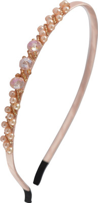 

Sarah Crystal Beads Thin Hair Band(Orange)