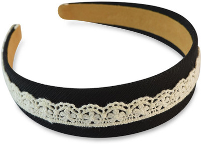 

Sarah Cream Lace Hair Band(Black)