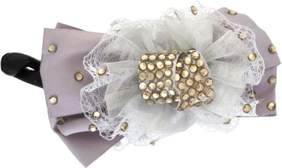 

Vama Fashions Indo Western Wedding Bridal Party Wear Hair Clip(Grey)