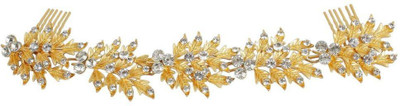 Muchmore Exclusive American Diamond Stones Work Beautiful Hair Clip / Pin For Girls & Women Hair Clip(White)